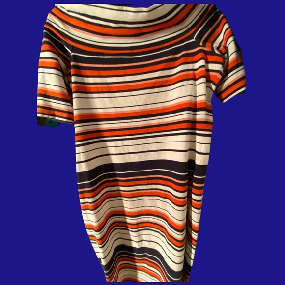 SOLDFrench Connection striped, stretch body con midi dress s10. - Picture 3 of 4